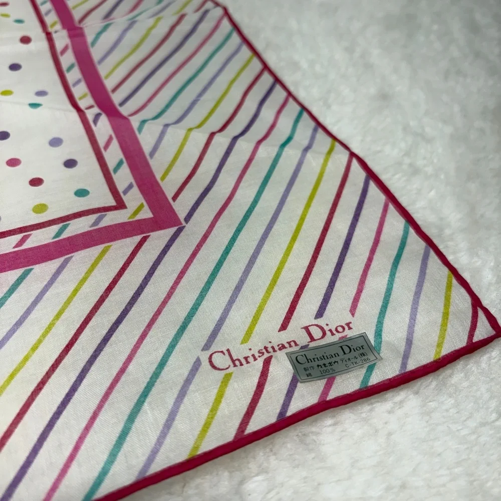 Dior choker scarves new Striped Multicolor Scarf